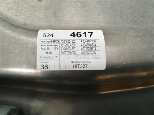 Elevalunas trasero dcho Mercedes C W204 - A2048204302