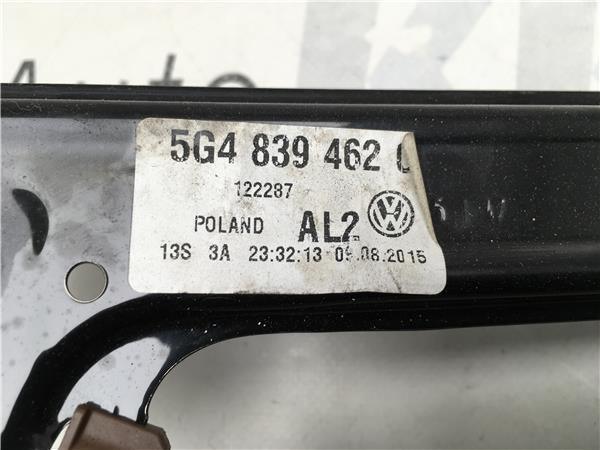Elevalunas trasero derecho vw golf vii - 5G4839462C