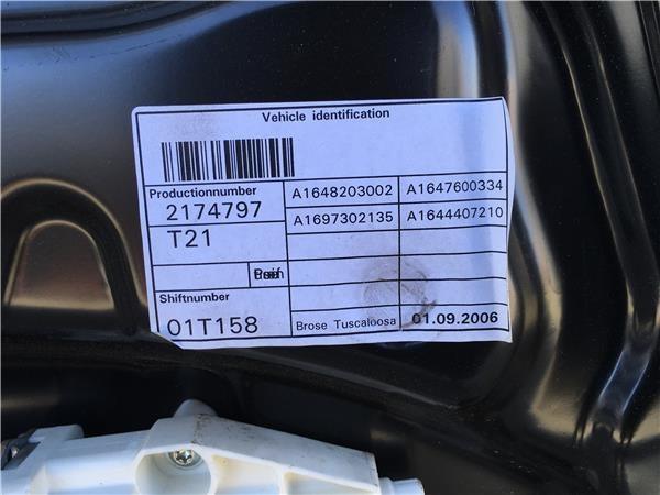 Elevalunas trasero izquierdo mercedes ml - a1697302135