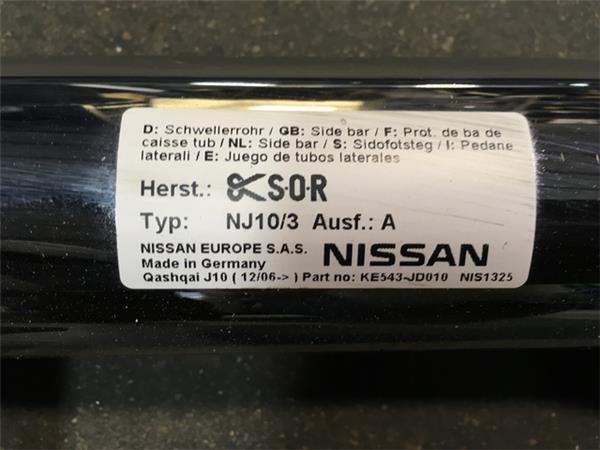 Estriberas laterales nissan qashqai j10 - ke543jd010