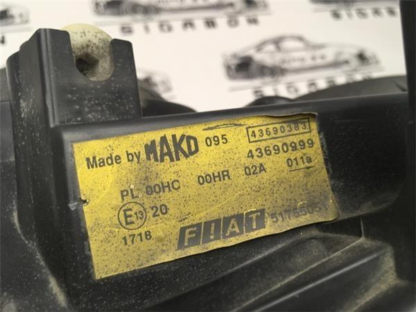 Faro delantero izquierdo fiat doblo - 43690999