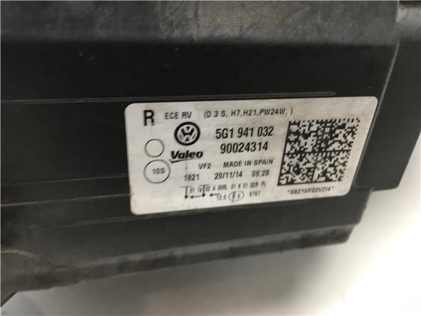 Faro derecho BiXenon VW Golf VII - 5g1941752