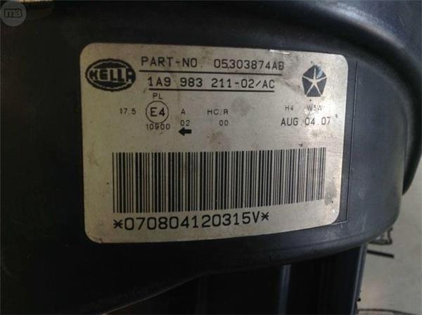 Faro derecho jeep patriot - 