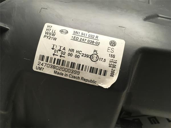 Faro derecho vw tiguan - 5N1941032R