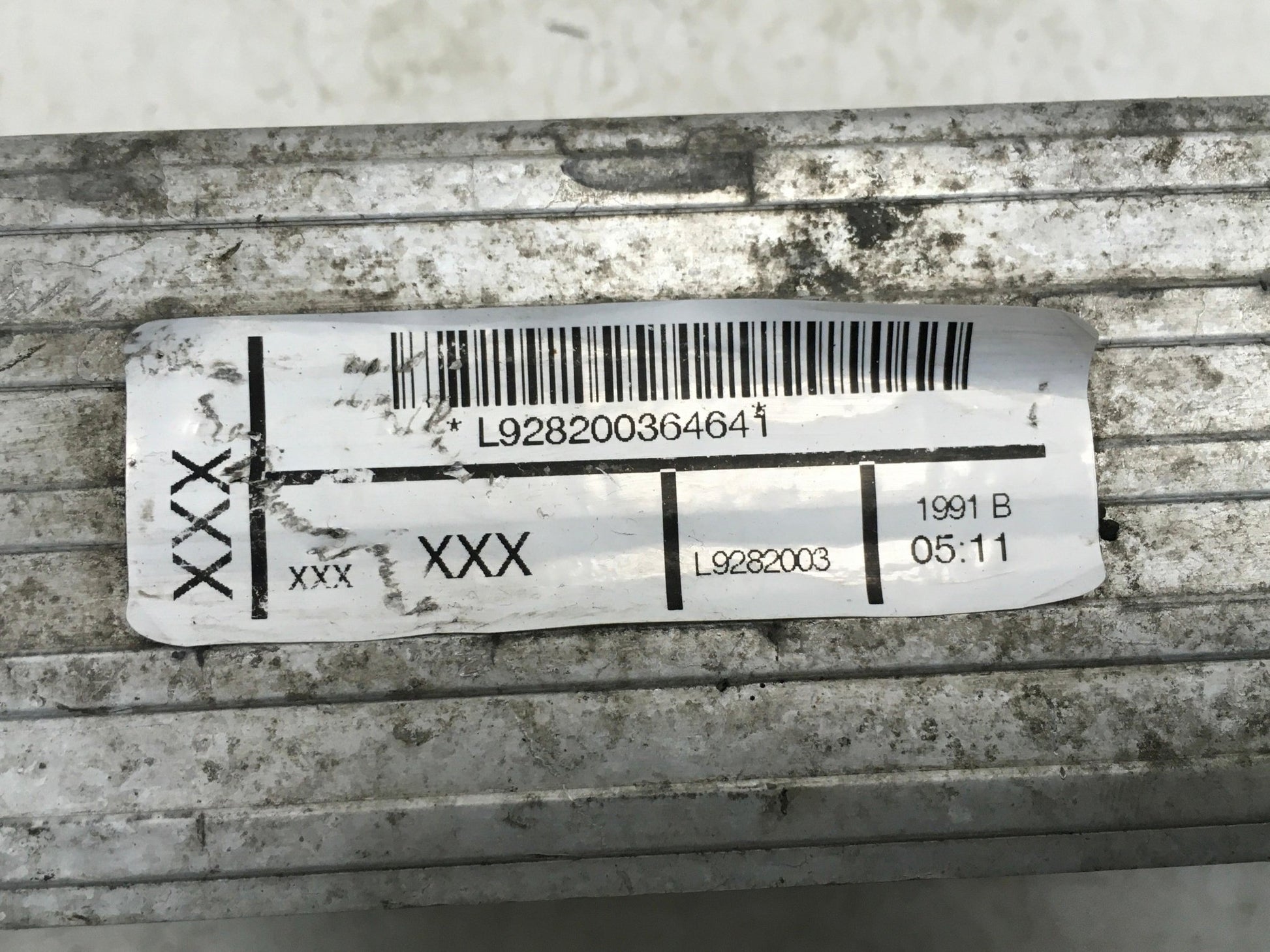 Intercooler Fiat L9282003 - L9282003