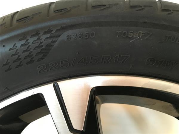 Llanta 17 VW Golf VII - 225/45R17, ET49
