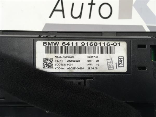 Mando climatizador bmw 6411916811601 - 6411916811601
