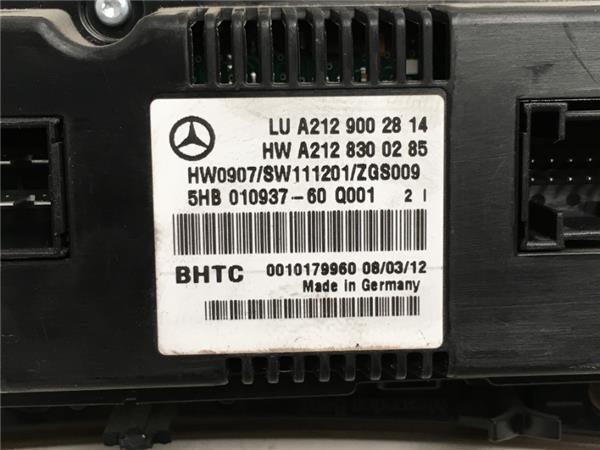 Mando climatizador Mercedes E W212 - AutoRR a2129002814