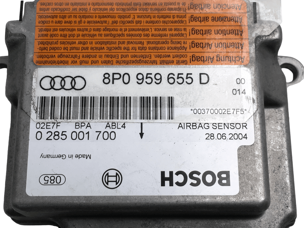 Modulo Airbag Audi 8P0959655D - 8P0959655Da