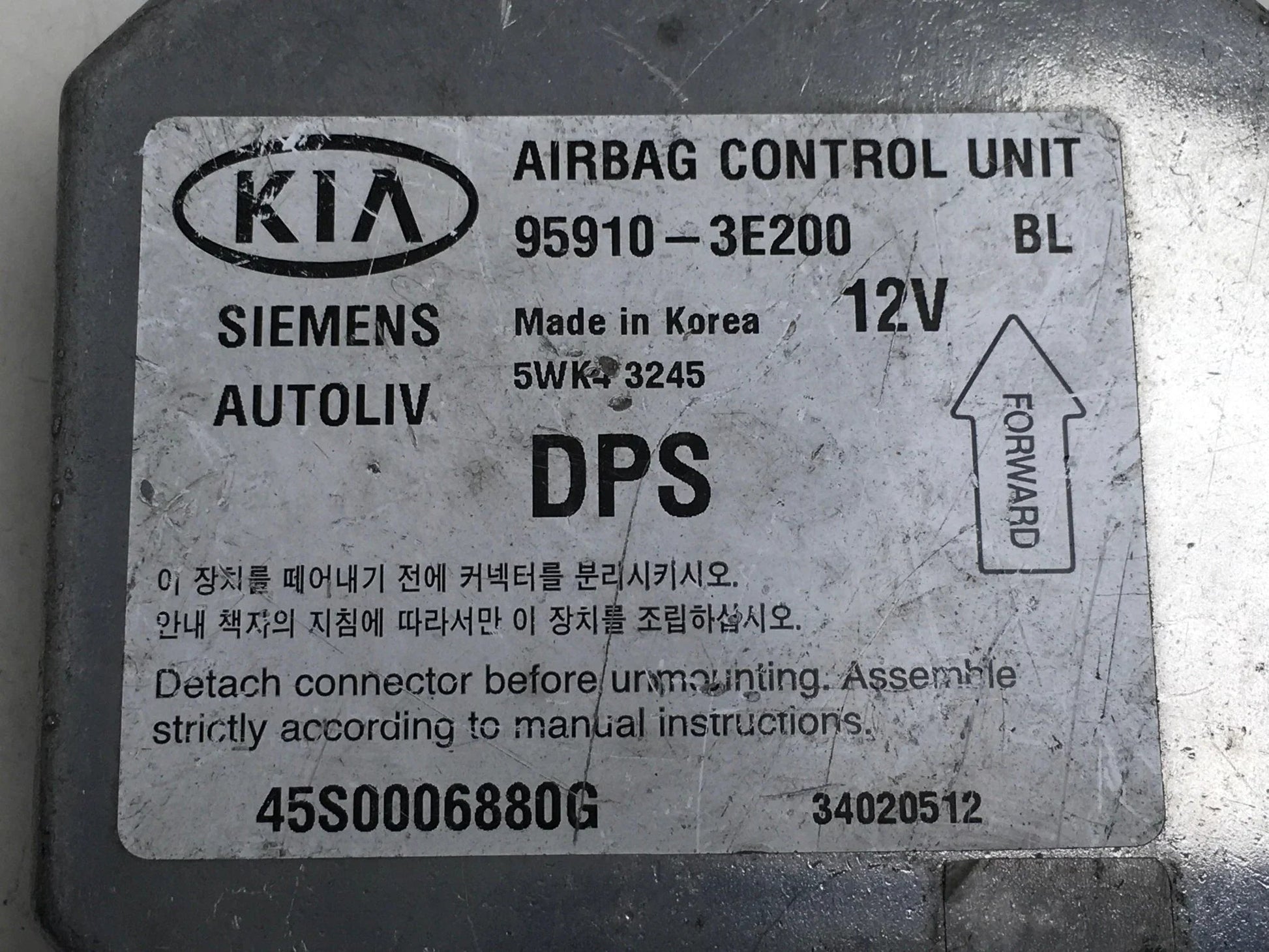 Modulo Airbag Kia Sorento I