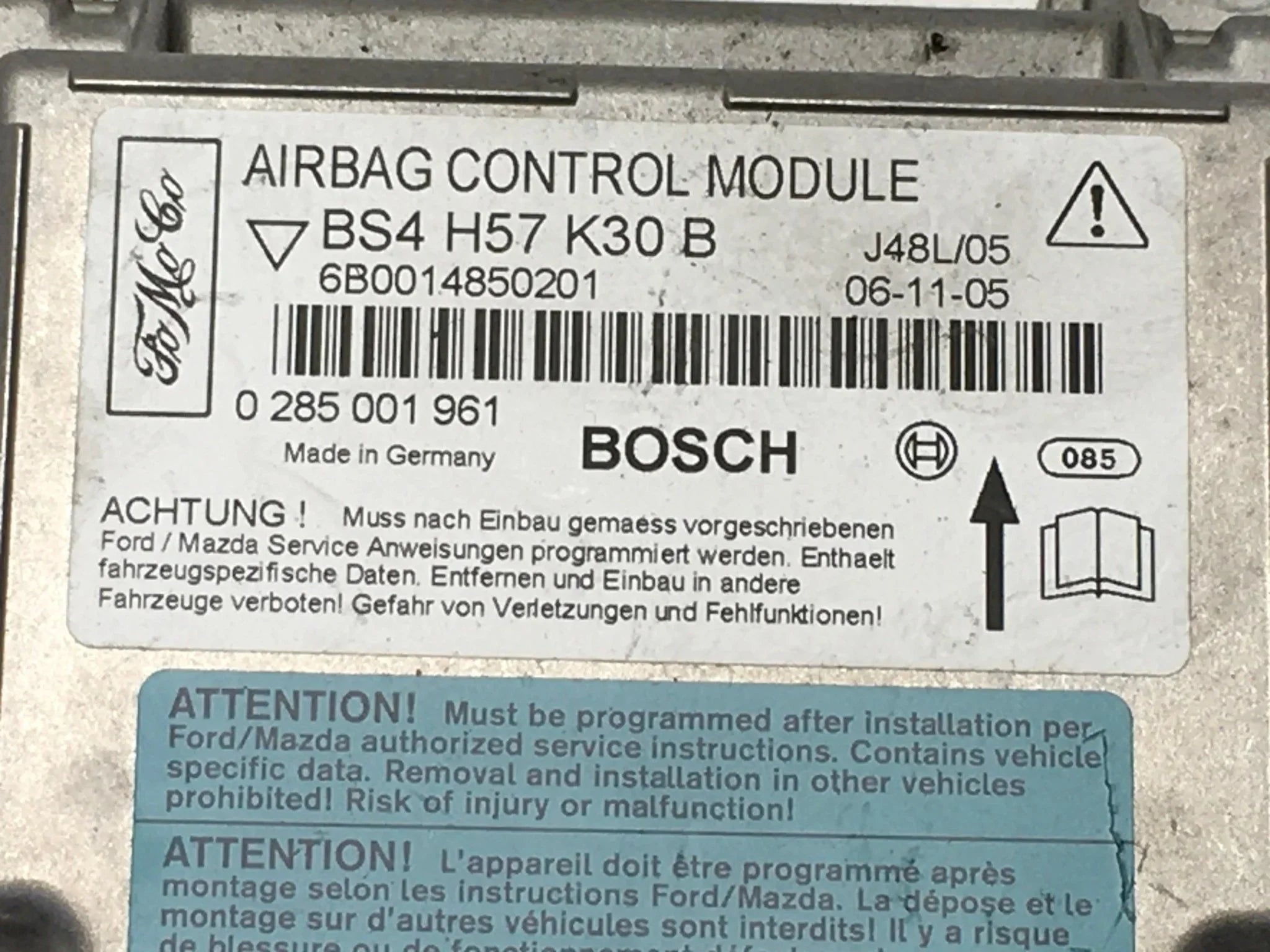 Modulo Airbag Mazda 0285001961