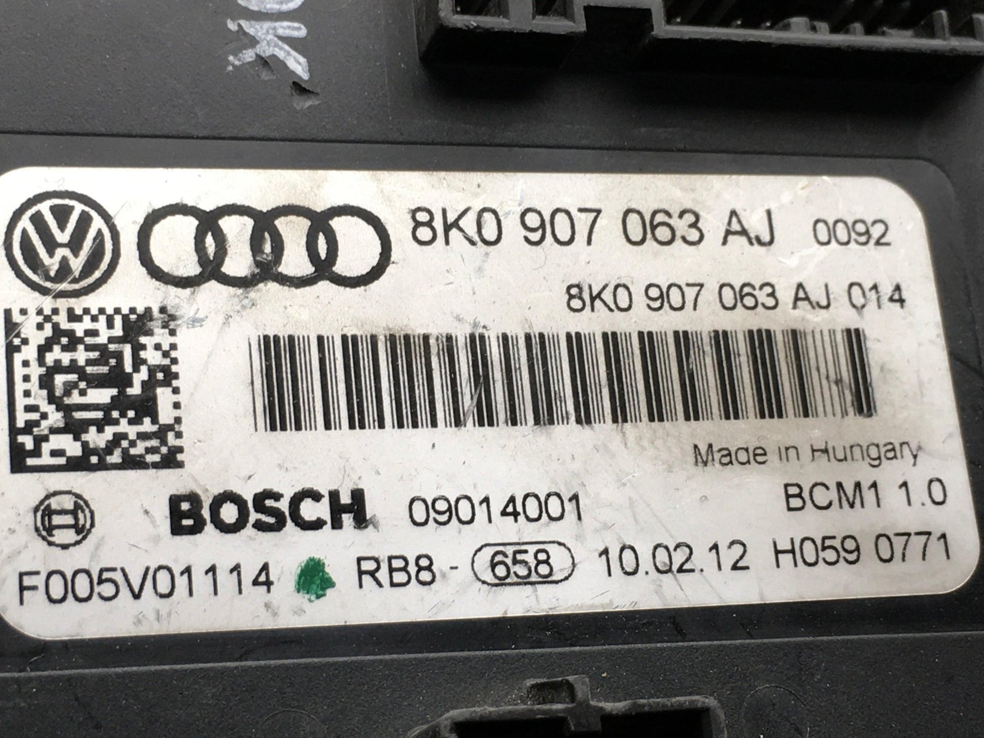 Modulo BCM Audi VW 8k0907063aj - 8k0907063aj