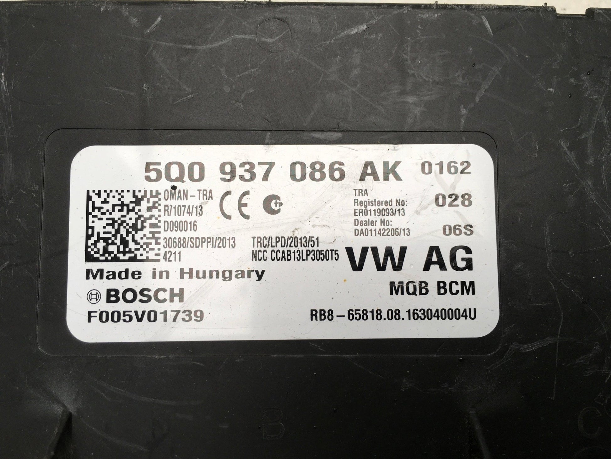 Modulo BCM Volkswagen 5q0937086ak - 5q0937086ak