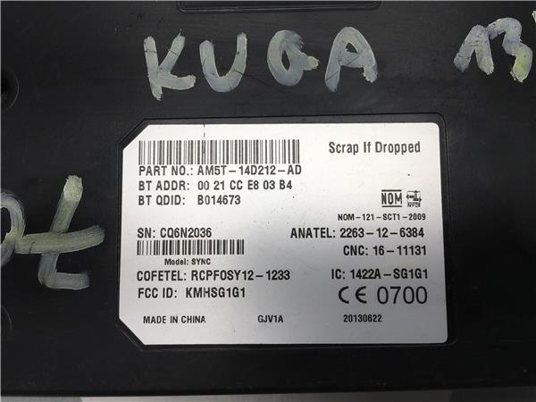 Modulo Bluetooth Ford AM5T14D212ad - AM5T14D212ad