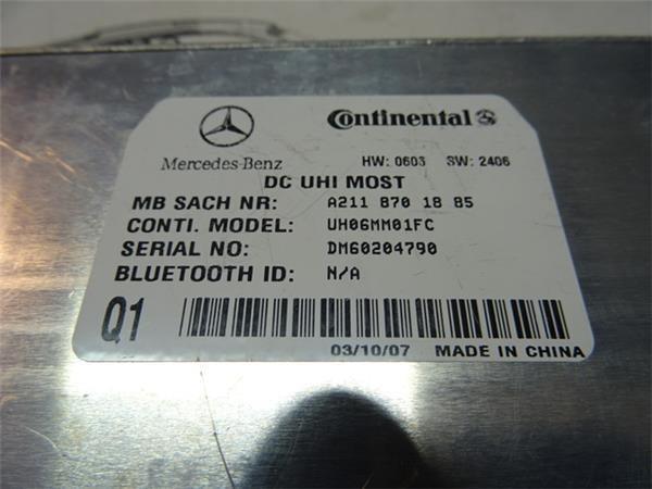Modulo bluetooth mercedes a2118701885 - a2118701885