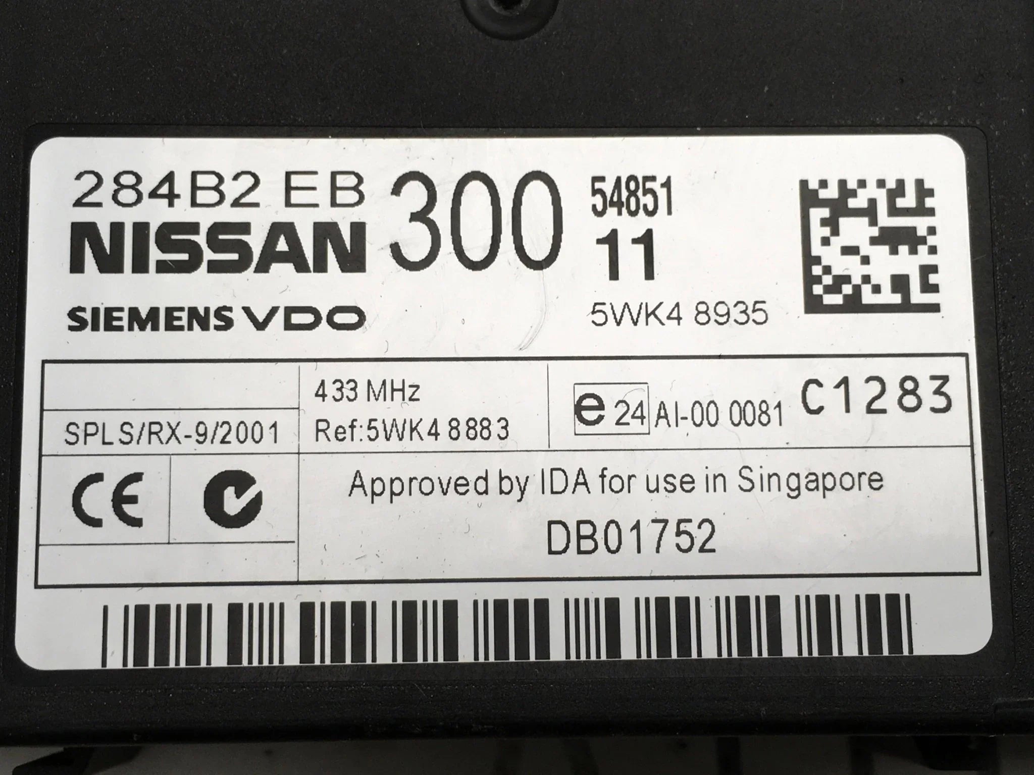 Modulo Confort Nissan 284b2EB300