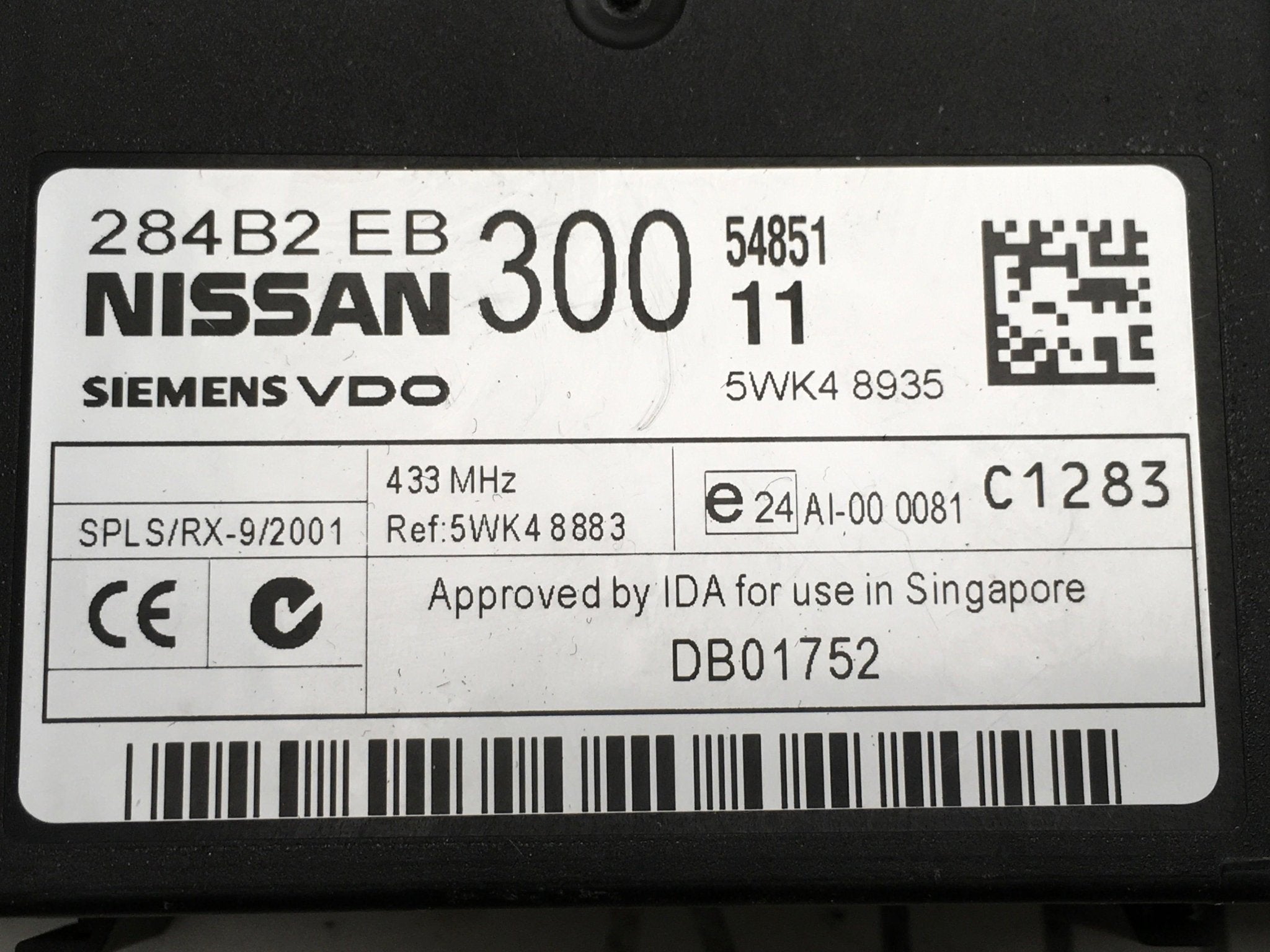 Modulo Confort Nissan 284b2EB300 - 284b2EB300