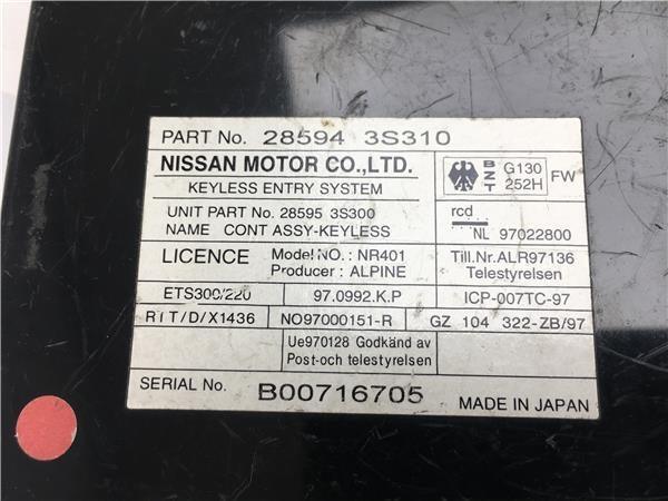 Modulo Confort Nissan 285943s310