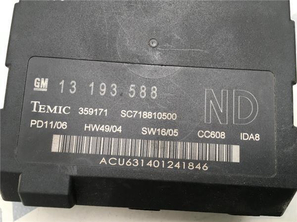 Modulo confort Opel 13193588 - 13193588