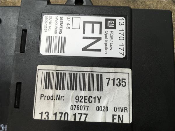Modulo confort Opel Vectra C 13170177 - 13170177