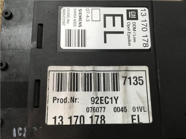 Modulo confort Opel Vectra C 13170178