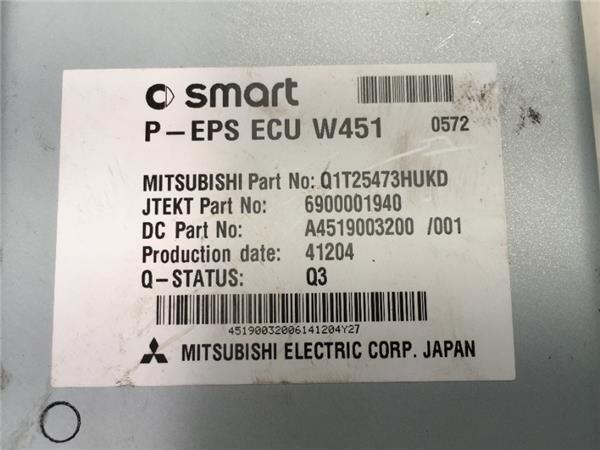 Modulo direccion Smart Fortwo W451 - a4519003200