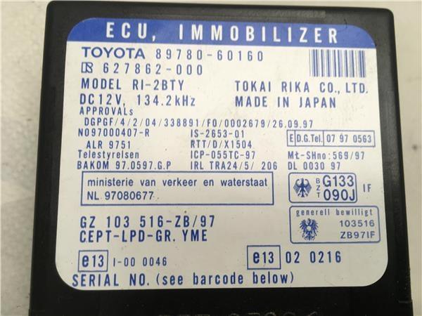 Módulo inmovilizador Toyota j90 - 8978060160