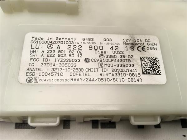 Modulo keyless mercedes a2229004213 - a2229004213