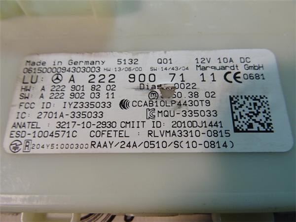 Modulo keyless mercedes c w205 - a2229007111