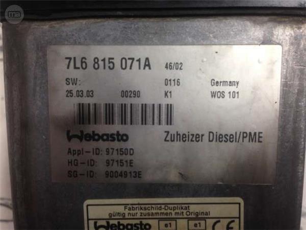 Modulo precalentamiento webasto - 