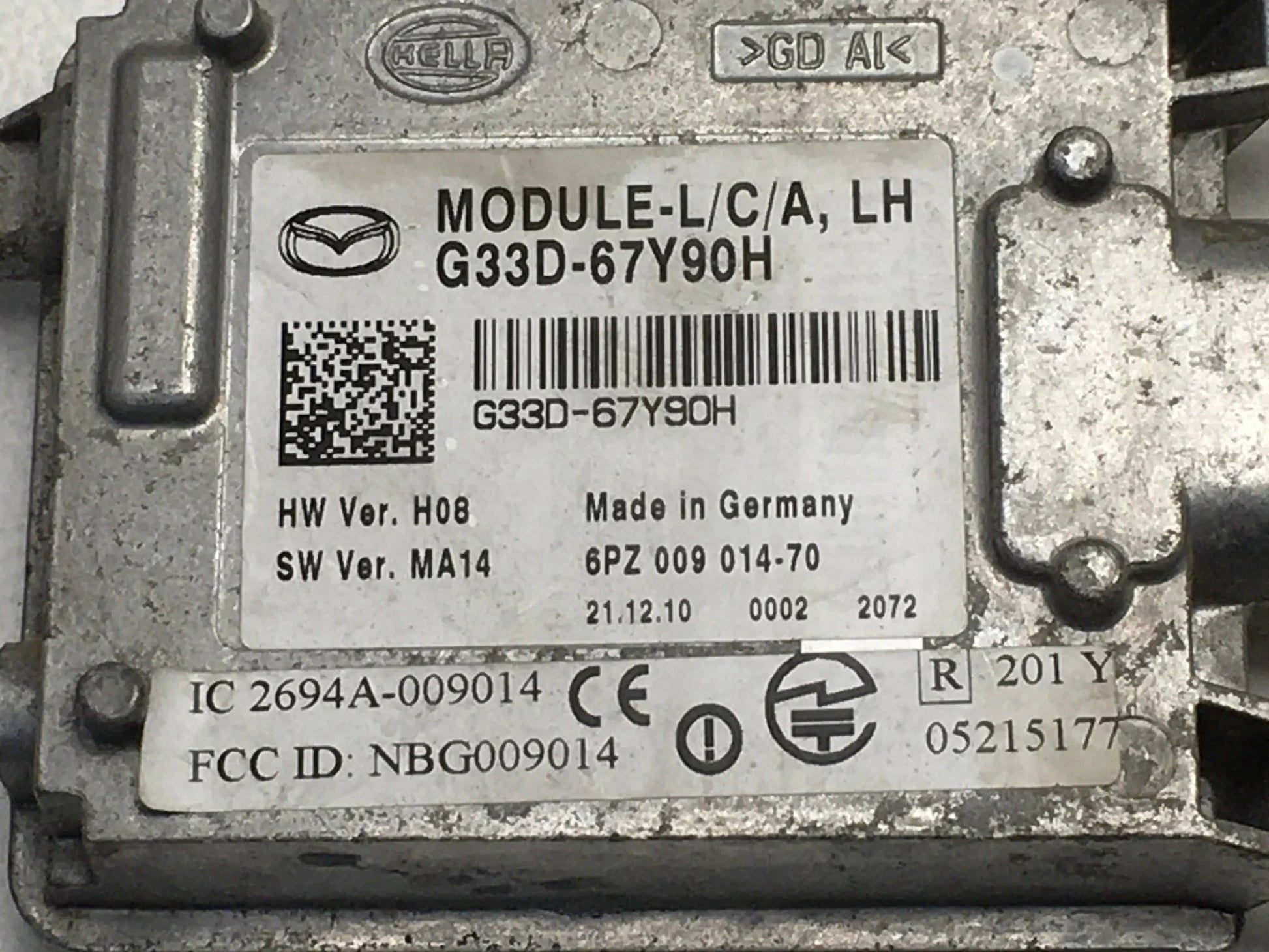 Modulo Radar Mazda G33D67Y90H