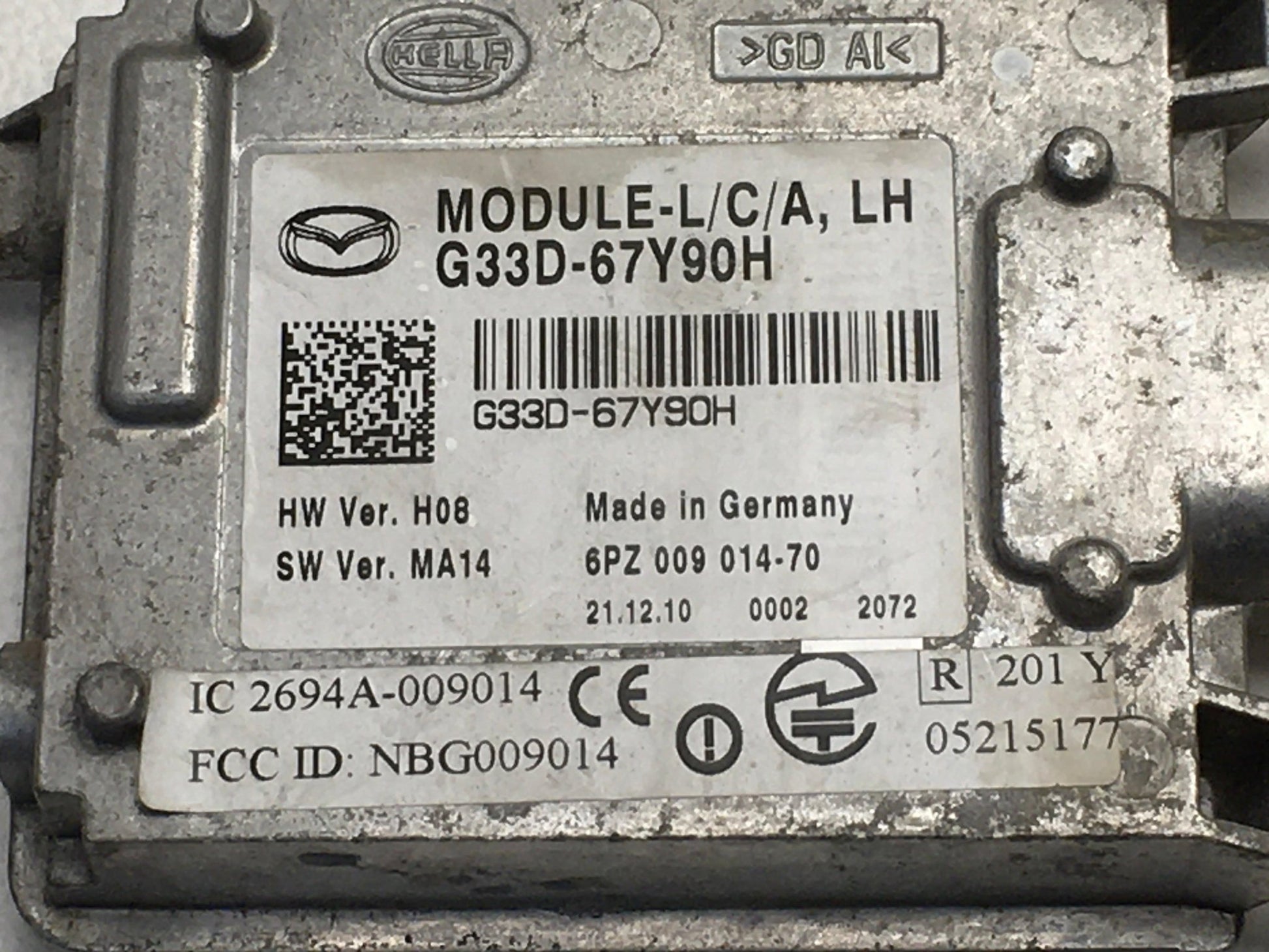 Modulo Radar Mazda G33D67Y90H - G33D67Y90H