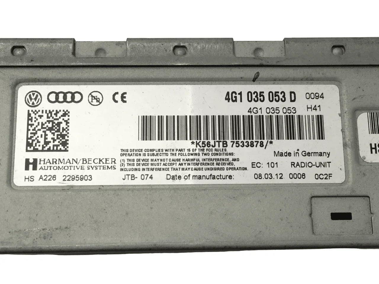 Modulo radio Audi 4G0035053D
