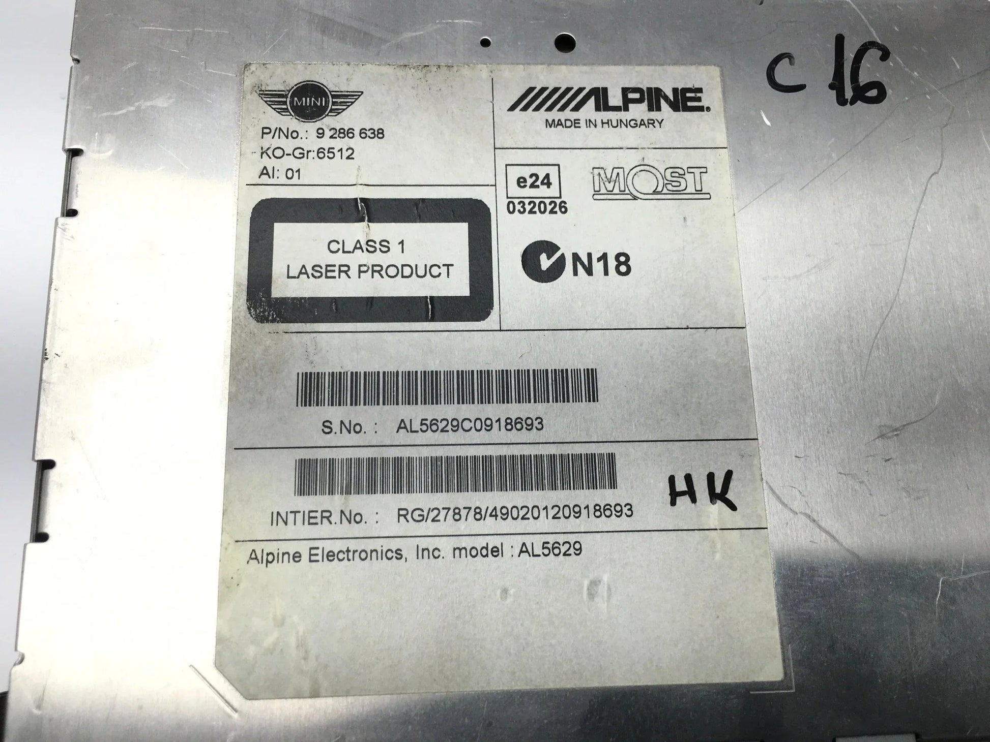 Modulo Radio CD Mini 9286638