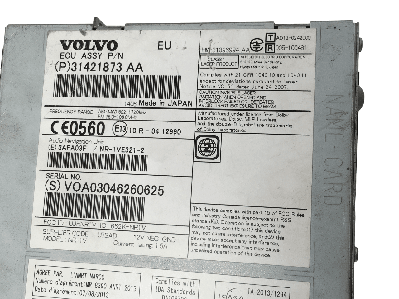 Modulo Radio CD Volvo p31421873aa - 10R0412990