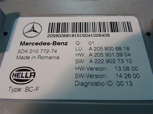 Modulo sam mercedes w205 a2059006818 - a2059006818