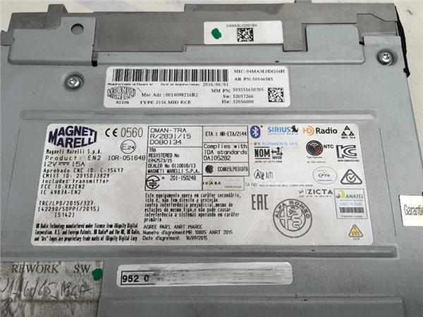 Modulo sistema audio Alfa Romeo Giulia - 50546585