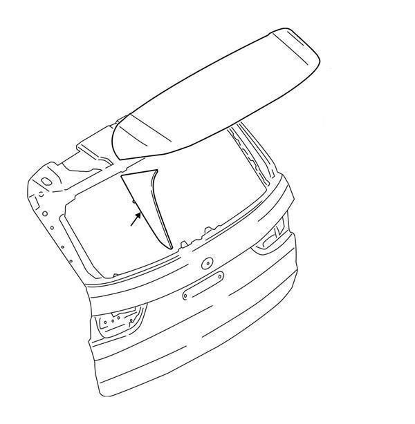 Moldura Porton Izquierda Bmw X5 F15 - 51627304605