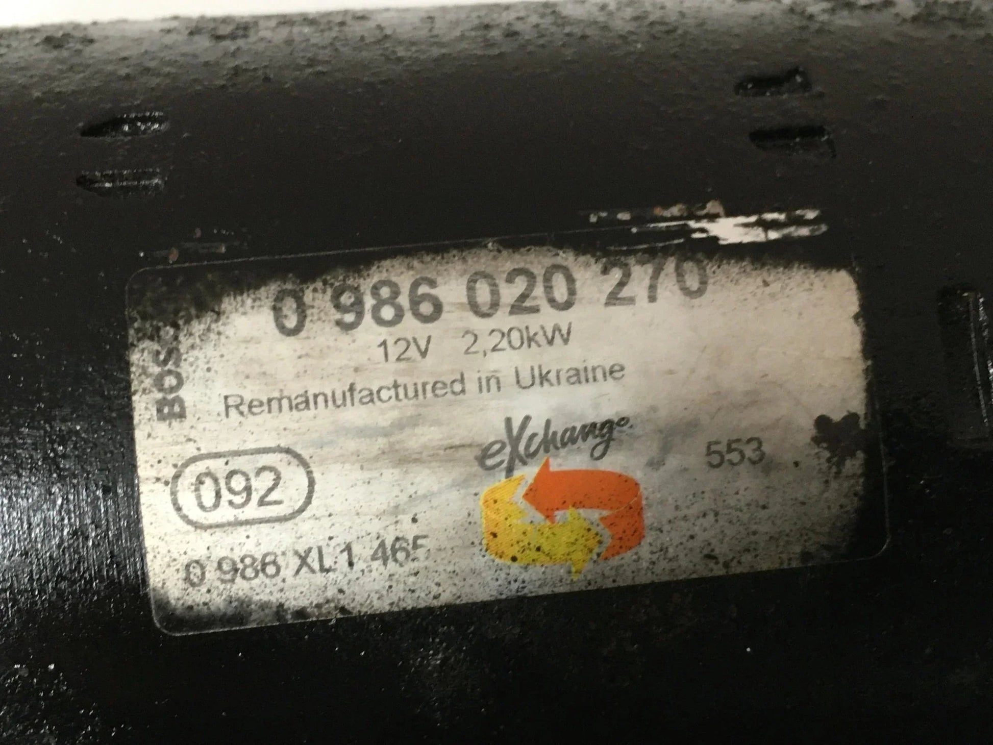 Motor Arranque VW 0986020270