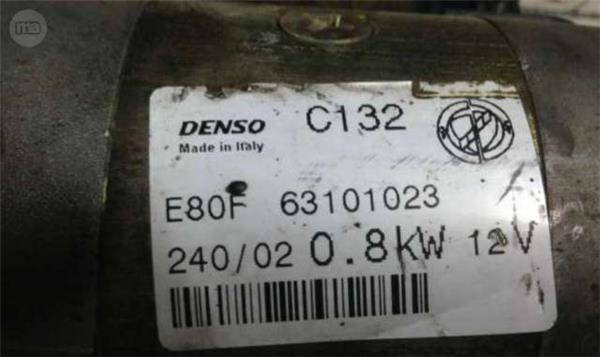 Motor de arranque fiat/lancia 1.1/1.2 - 63101023