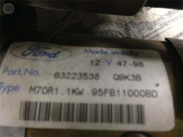 Motor de arranque ford 1.3/1.3i - 63223538