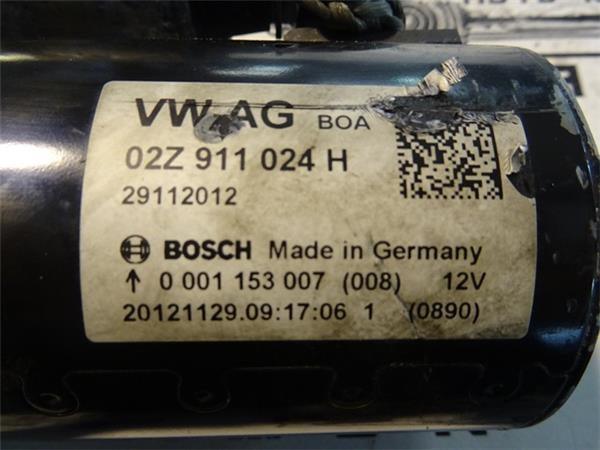 Motor de arranque grupo vag 02z911024h - 02z911024h