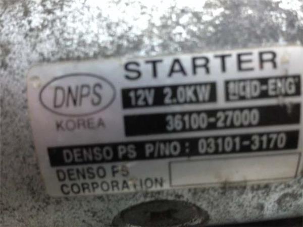 Motor de arranque hyundai/kia crdi - 36100-2a100