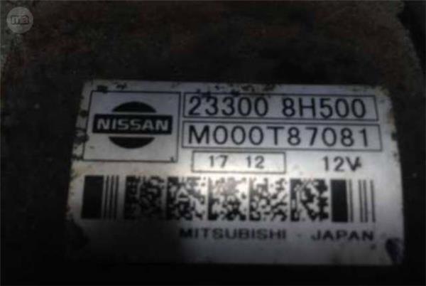 Motor de arranque nissan xtrail 2.0/2.5 - m000t87081
