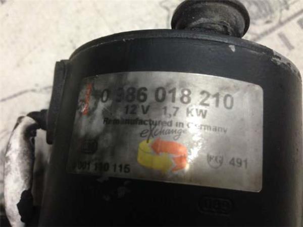Motor de arranque opel/vauxhall 1.6/1.7 - 0986018210