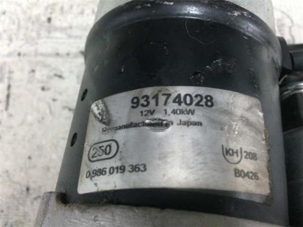 Motor de arranque opel/vauxhall 1.7 - 93174028
