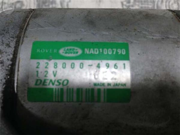 Motor de arranque rover/mg/honda 2.0 - nad100790