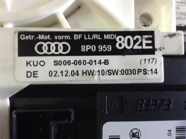 Motor elevalunas del dcho audi a3 8p - 8p0959802e