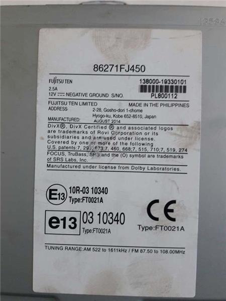 Navegador subaru ft0021a - ft0021a