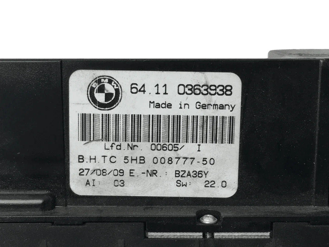 Panel clima Bmw 64110363938